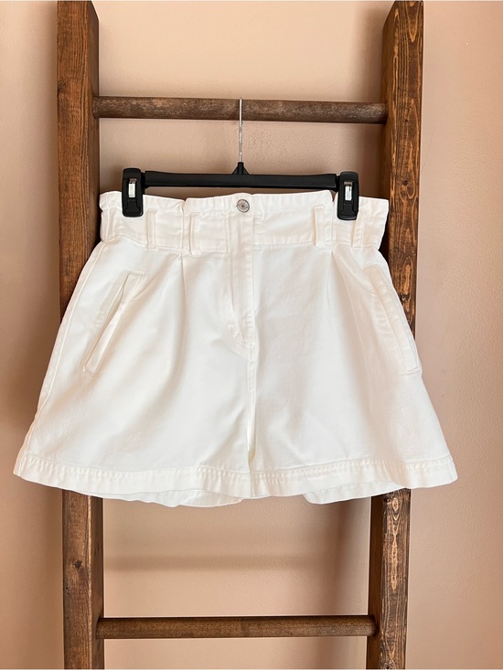 Rails Pants - Rails White High-Waist Paperbag Shorts